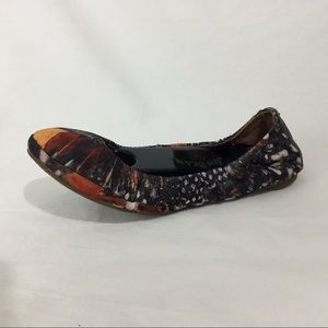 Lucky Brand Ballet Flats Bold Tropical Print Sz 6